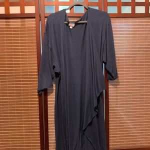 LulaRoe Shirley navy blue soft sweater knit Kimono